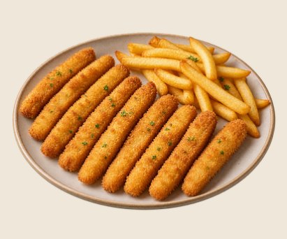 Fish Tender con Papas Fritas